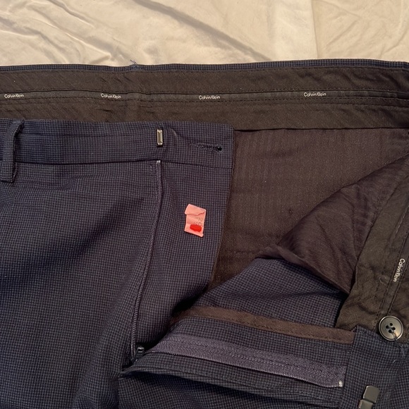 Calvin Klein Mens Navy Pant Size 34X32 - Picture 3 of 5